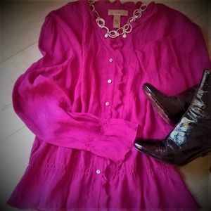 i.e. - Beautiful, crepe feel silk blouse!